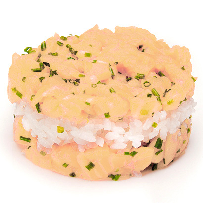 Tartar pez mantequilla con yuzu, trufa y pepino