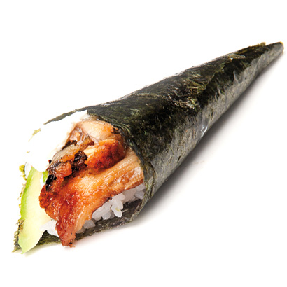 Temaki anguila con aguacate