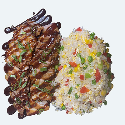 Arroz frito con pato